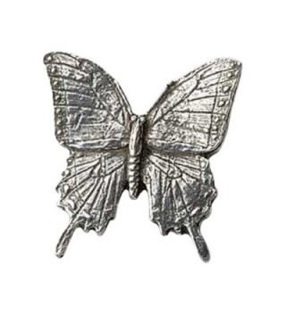 Creative Pewter Designs- Pewter Tiger Swallowtail Butterfly Lapel Pin Brooch- Antiqued Finish- A042 - CT122XI8AZT