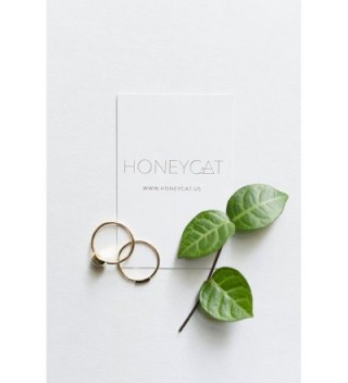 HONEYCAT Crystals Sterling Minimalist Delicate in Women's Stacking Rings