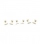HONEYCAT 24k Gold Plated Midi Bar Earrings Trio (Wire- Round- Bar) | Madewell- Minimalist Delicate Jewelry - CG12K37YUO3