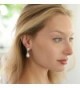 Mariell Earrings Pear Shaped Wedding Fashion in Women's Clip-Ons Earrings