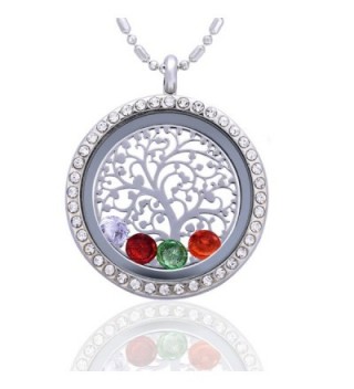 Family Tree Birthstone Necklace Jewelry - Tree of Life - CP12C6W8SXR
