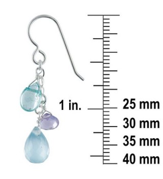 Chalcedony Lavender Amethyst Chandelier ASHANTI in Women's Drop & Dangle Earrings