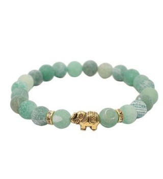 KSQS Lover Couple Bracelet Yoga Balancing Reiki Healing with Elephant for Christmas Thanksgiving - Green - C01864E29GC