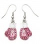 SoulBreezeCollection Breast Cancer Awareness Battle Fighting Boxing Gloves Dangle Earrings - CH11CSDISC1