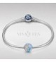 NinaQueen Camellia Sterling Silver Zirconia in Women's Charms & Charm Bracelets