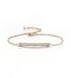 SHINCO Bella Lotus 18k Gold Plated Bar CZ Diamond Adjustable Charm Bracelet Fashion Jewelry- 2 Colors - Gold - C512KVOSRE7