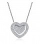 Necklace Twining Sterling Pendant Zirconia - color6 - CL1888GCHSO