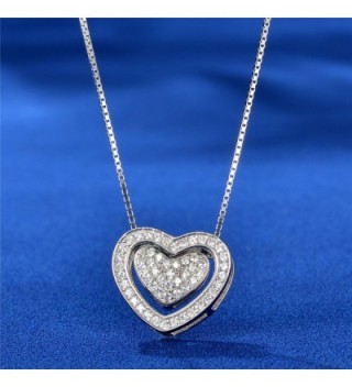 Necklace Twining Sterling Pendant Zirconia