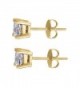 Karat Zirconia Earrings 1 00 Weight Stone