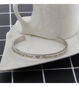 Sister Forever Friend Proposal Silver in Women's Cuff Bracelets