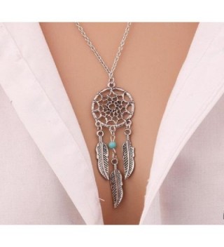 Dastan Dangling Feather Turquoise Necklace
