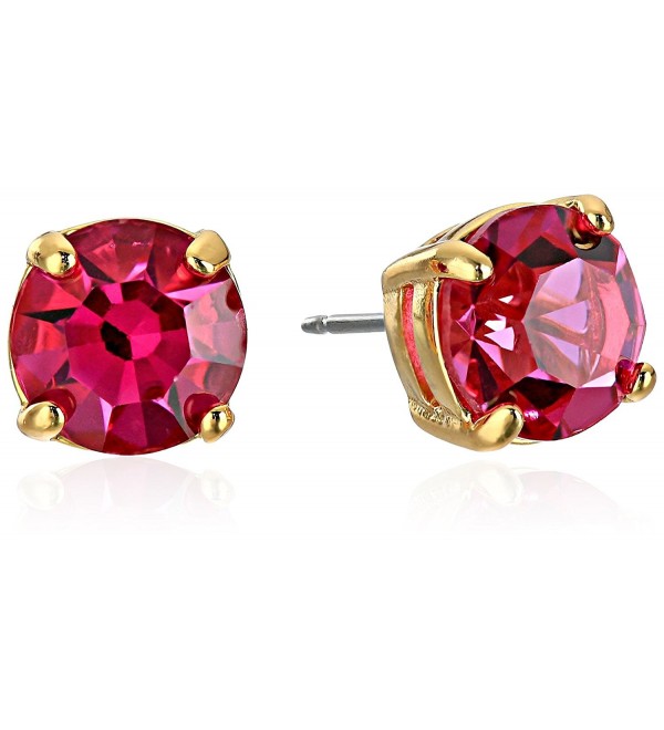kate spade new york "Cueva Rosa" Gold-Tone Pink Glass Stud Earrings - CW11516S8FT