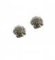 Pewter Hedgehog Post Earrings by The Magic Zoo - CH11DF1AK57