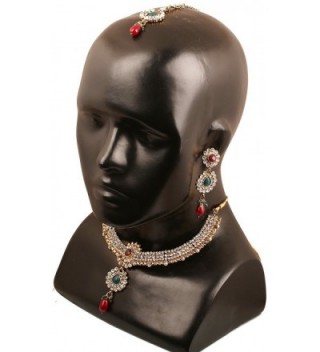 Touchstone Indian bollywood jewelry necklace in Women's Jewelry Sets