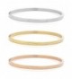 Stainless Tricolor Stackable Bracelet Zirconia - CK1867SML9M