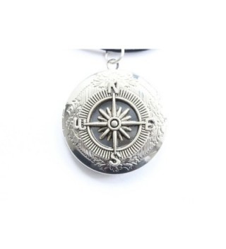 Compass Locket Necklace Vintage Antique