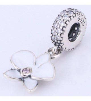 Orchid Sterling Silver Bracelets Dangling in Women's Charms & Charm Bracelets