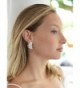 Mariell Zirconia Marquis Cut Graceful Earrings