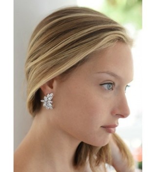 Mariell Zirconia Marquis Cut Graceful Earrings in Women's Drop & Dangle Earrings