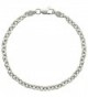 Sterling Silver Cable Link Chain Necklaces & Bracelets 3.8mm Nickel Free Italy- sizes 7 - 30 inches - C3112878VN3