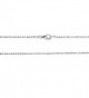 Sterling Diamond Cut Chain Necklace Clasp RHODIUM