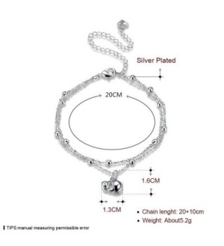 Beydodo Silver Bracelet Pendant Jewelry in Women's Anklets