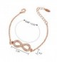 ANBALA Rose Gold Infinity Bracelet Zirconia in Women's Link Bracelets