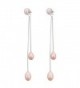 Stunning Cultured Freshwater Sterling Earrings