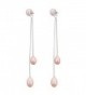 Stunning Cultured Freshwater Sterling Earrings