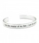 ALoveSoul Have Courage Stay Strong Energy Faith Inspirational Cuff Bangle Bracelet - I Am The Master - CW183C97CIY
