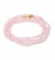 3mm Pink Quartz Beads Stretchy Bracelet / Necklace 30" w/ lobster clasp - CN11ZGTBG7N