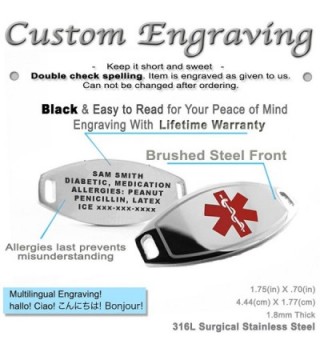 MyIDDr Medical Bracelet Engraving Medium