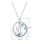 Sterling Silver Ocean Pendant Necklace in Women's Pendants
