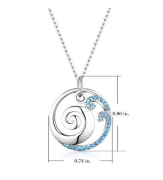 Sterling Silver Ocean Pendant Necklace in Women's Pendants