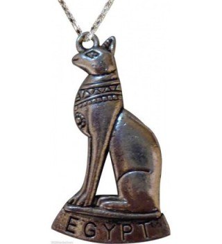 Egyptian Bastet Bast Cat Goddess Necklace Pendant Ancient Pharaoh Jewelry 102 - C912MY3VY2E
