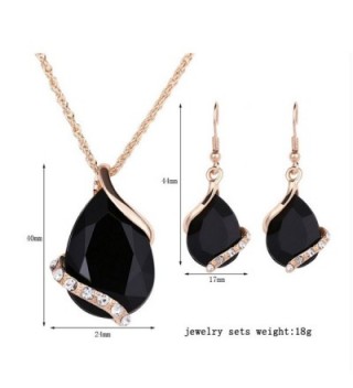 Ezing Crystal Pendant Necklace Earring