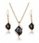 Ezing Crystal Pendant Necklace Earring in Women's Jewelry Sets