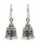 NOVICA .925 Sterling Silver Bell-Shaped Dangle Hook Earrings 'Temple Bell' - CV11369X2ZT