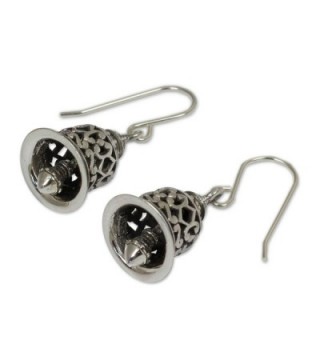 NOVICA Sterling Silver Bell Shaped Earrings