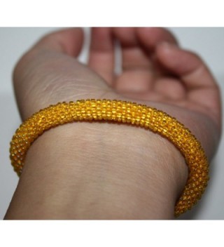 Crochet Glass Seed Bracelet Nepal in Women's Strand Bracelets