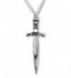 Sword with Engraved Handle Medieval Rennaissance Pendant Necklace - C211KI170K1