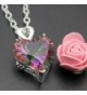 Silver Heart Pendant Mystic Necklace