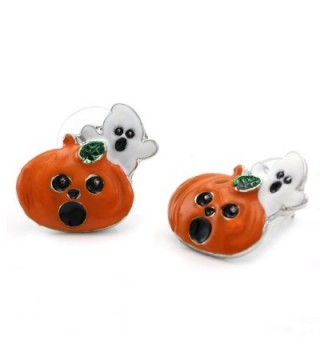 Halloween Lantern Pumpkin Pierced Earrings