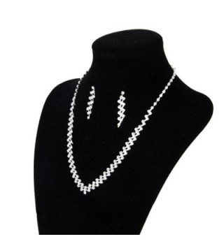 Wedding Pageant Jewelry Rhinestone Necklace in Women's Jewelry Sets