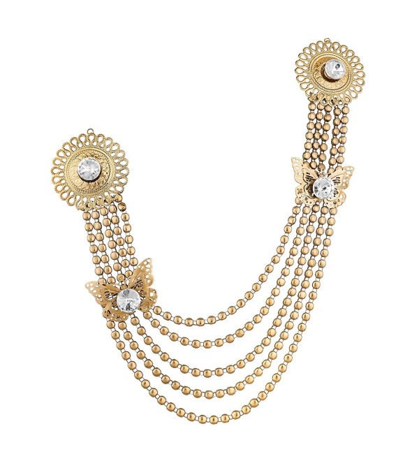 Manisha Jewellery Gold Plated Women Saree Brooch