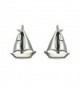 Sterling Silver Sailboat Stud Earrings - CP110TAAE11