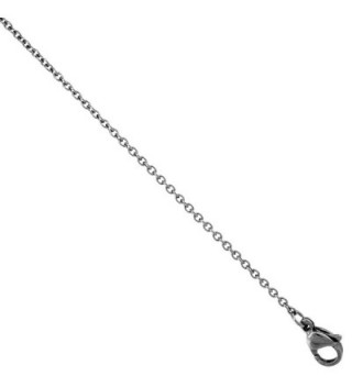 Surgical Steel Cable Chain Necklace 1.2 mm Very Thin- sizes 16- 18- 20 and 24 inch - CX1176NIP17