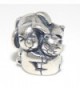 Pro Jewelry 925 Solid Sterling Silver Two-sided Dog and Cat Hugging Charm Bead - C417YH0YUG3