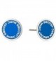 Marc Jacobs Spring 2017 Enamel Logo Disc Stud Earrings - Blue - CB12NRUPRC8