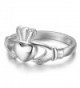 S925 Sterling Silver Irish Ladies' Claddagh Ring- Size 6 7 8 9 - C418882GEYI
